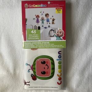 Roommates Cocomelon Peel and Stick Wall Decals 48 Decals New- Discontinued